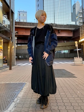 「AULA」｜「アイテム（ジャケット/アウター）」を使った、じゅんさん（レディース・158cm）の冬コーディネート