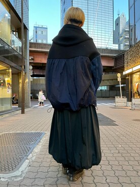 「AULA」｜「アイテム（ジャケット/アウター）」を使った、じゅんさん（レディース・158cm）の冬コーディネート