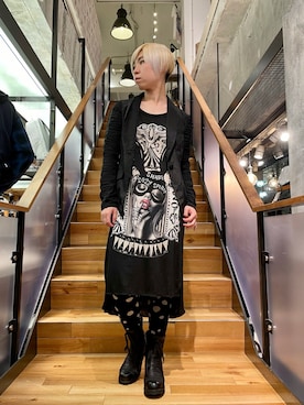 「KMRii」｜「アイテム（ジャケット/アウター）」を使った、じゅんさん（レディース・158cm）の春コーディネート