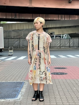 「KMRii」｜「アイテム（アクセサリー）」を使った、じゅんさん（レディース・158cm）の春コーディネート