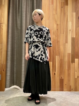 「ADDICT NOIR（アディクトノアー）のアイテム」を使った、じゅんさん（レディース・158cm）の春コーディネート