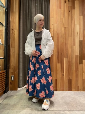 「AULA」｜「アイテム（ジャケット/アウター）」を使った、じゅんさん（レディース・158cm）の春コーディネート