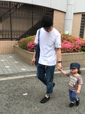 「Gramicci（グラミチ）のアイテム（キャップ）」を使った、Dai.Tさん（メンズ・160cm）の春コーディネート