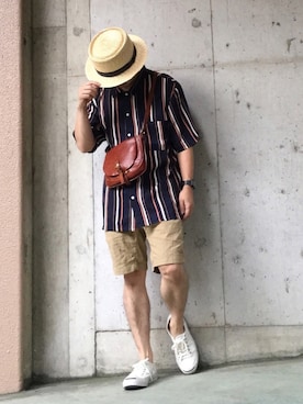 「ADPOSION（アドポーション）のアイテム（アナログ腕時計）」を使った、Dai.Tさん（メンズ・160cm）の夏コーディネート