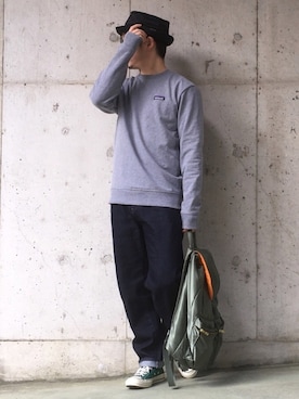 「PORTER（ポーター）のアイテム（帽子）」を使った、Dai.Tさん（メンズ・160cm）の春コーディネート