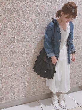 「AS as know as（エーエス アズノウアズ）のアイテム（ジャケット/アウター）」を使った、くまきみかさん（レディース・152cm）の夏コーディネート