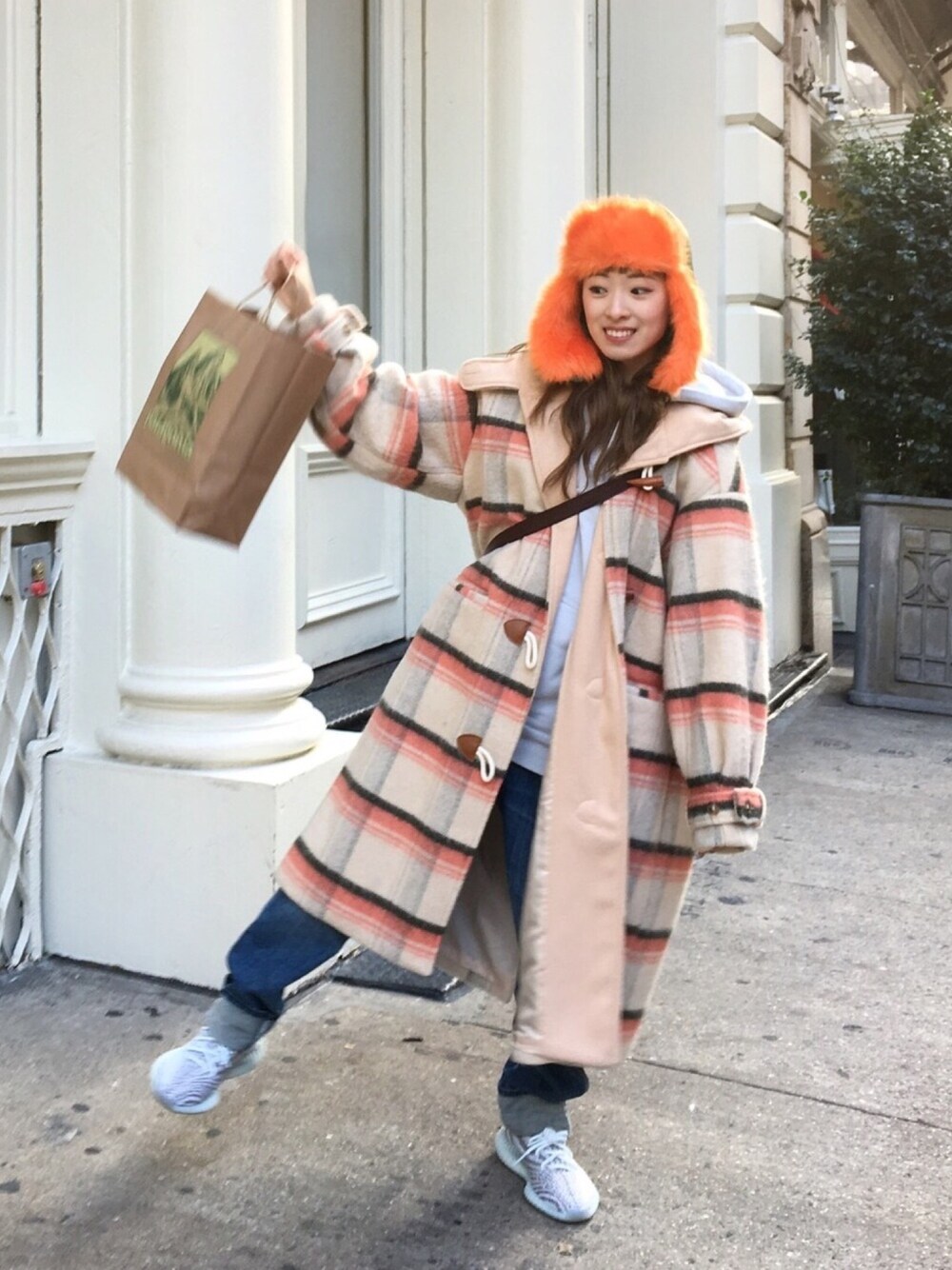 「韓国ファッション、韓国ブランド、冬コーデ、カジュアルコーデ、パタゴニア、yeezyboost、ステューシー、カーハート、韓国スタイル、ストリート」｜「🎬YouTube動画も見に来てください✨🤩💗のアイテム（雑誌、その他）」を使った、MINIPA (ミニーパー!)さん（レディース・155cm）の冬コーディネートの1枚目の写真