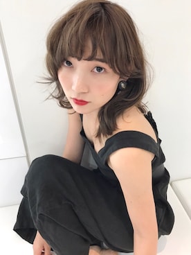 「ウルフカット、夏」｜「アイテム（オールインワン・サロペット）」を使った、なつさん（レディース・166cm）の夏コーディネート