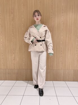 Wego ショートトレンチコートを使った人気ファッションコーディネート Wear Wego ショートトレンチコートを使った人気ファッションコーディネート Wear