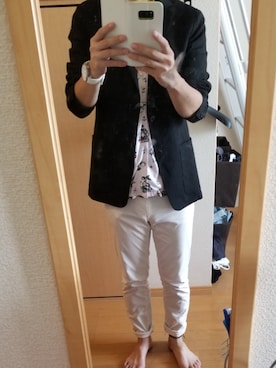 「theory（セオリー）のアイテム（テーラードジャケット）」を使った、Takayuki Onoさん（メンズ・172cm）の夏コーディネート
