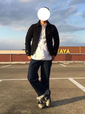 「ルード」｜「アイテム（ブルゾン）」を使った、ゆうさん（メンズ・168cm）の冬コーディネート