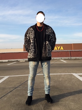 「アイテム（アクセサリー、レッド系）」を使った、ゆうさん（メンズ・168cm）の冬コーディネート