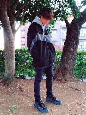 「エアフォームポジット」｜Yuto さん（メンズ・169cm）の冬コーディネート