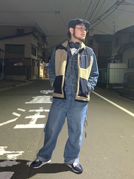 「Eddie Bauer（エディーバウアー）のアイテム（その他アウター）」を使った、あさん（メンズ・172cm）の秋コーディネート