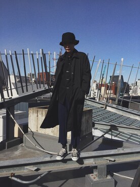 「mode」｜「アイテム（帽子）」を使った、♠️川上♠️さん（メンズ・180cm）の春コーディネート