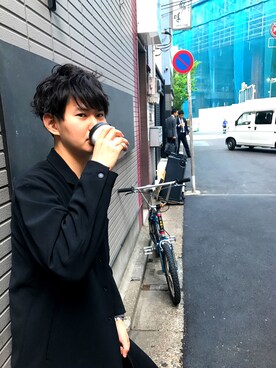 「SON OF THE CHEESE（サノバチーズ）のアイテム（ジャケット/アウター）」を使った、黒木さん（メンズ・177cm）の春コーディネート