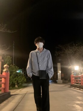 「THEE（シー）のアイテム」を使った、Ruitoさん（メンズ・164cm）の春コーディネート