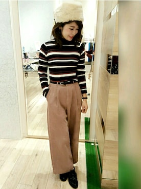 Saki さん（レディース・162cm）の冬コーディネート