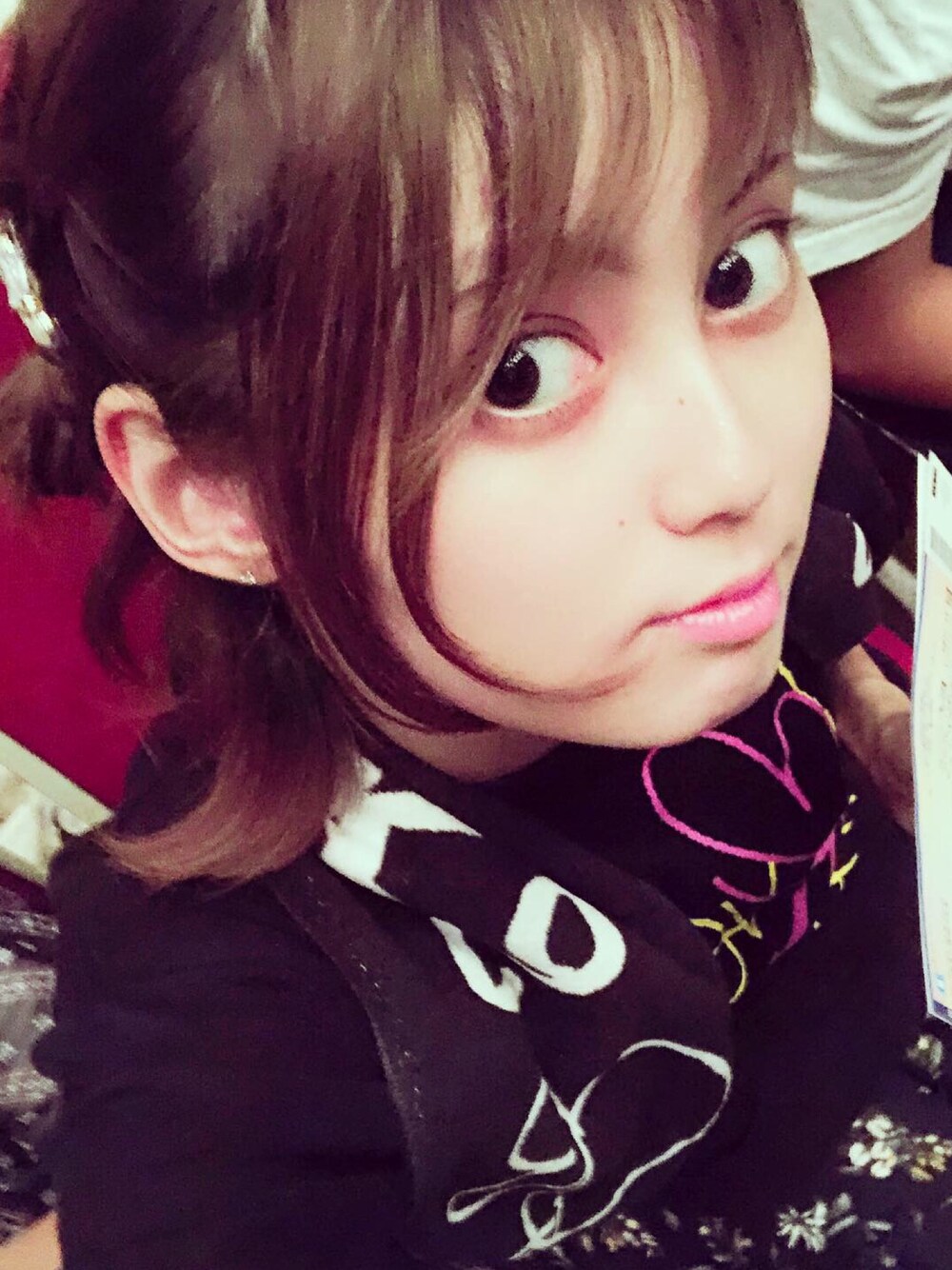 「ライブ、ライブTシャツ、ライブスタイル、黒Tシャツ、限定」｜「Latticeのアイテム（バレッタ/ヘアクリップ、グリーン系）」を使った、mocha☆.｡.:*・さん（レディース・156cm）の夏コーディネートの1枚目の写真