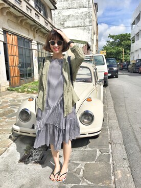 「0_1（リンイー）のアイテム」を使った、Carrie Chienさん（レディース・168cm）の夏コーディネート