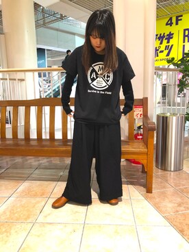 「AVIREXMILITARYCAMP」｜かさん（レディース・145cm）の夏コーディネート