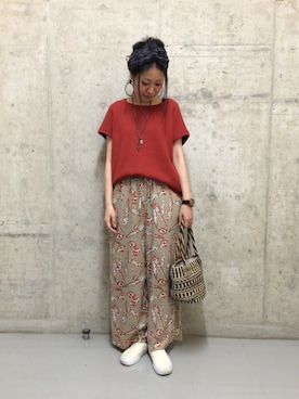 「coenスタッフスタイリング」｜「アイテム（その他）」を使った、coen たけさんさん（レディース・157cm）の春コーディネート