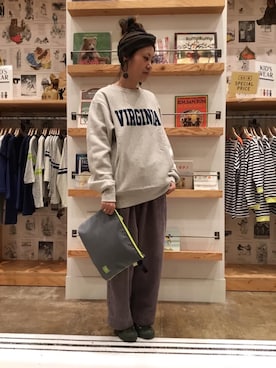 「PORTER（ポーター）のアイテム」を使った、coen たけさんさん（レディース・157cm）の秋コーディネート