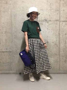 「ポケT」｜coen たけさんさん（レディース・157cm）の夏コーディネート