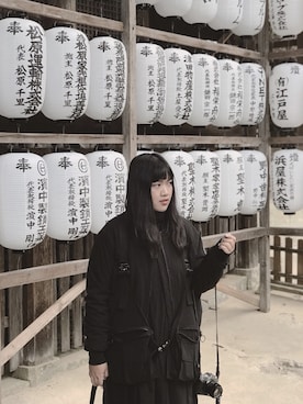 「DANKE SCHON（ダンケシェーン）のアイテム（MA-1）」を使った、imnobleeさん（レディース・167cm）の春コーディネート