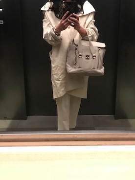 「仕事コーデ」｜「アイテム（財布/小物）」を使った、Cindy35#Shou27さん（レディース・167cm）の春コーディネート