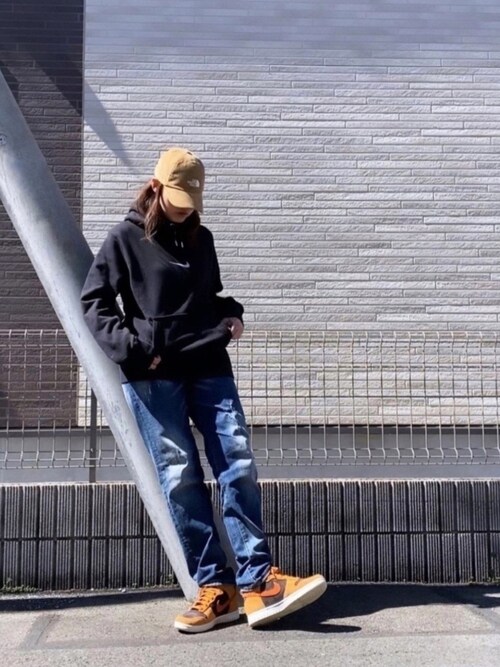 あやち The North Face キャップのキャップを使ったコーディネート Sciaky