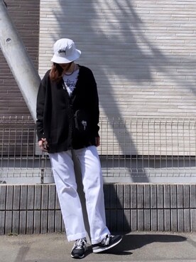 Stussy ステューシー のショルダーバッグを使ったレディース人気ファッションコーディネート Radiopio12