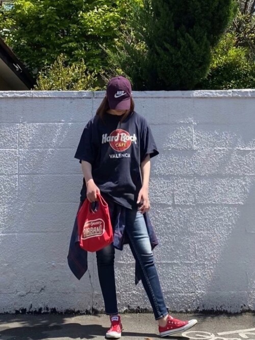 あやち Nikeのキャップを使ったコーディネート Sciaky