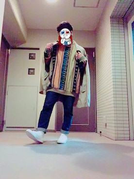 「Ne-net（ネネット）のアイテム（ジャケット/アウター）」を使った、H.Fujitaさん（メンズ・165cm）の冬コーディネート