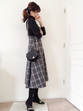 「リエディ(Re:EDIT)」｜meiさん（レディース・175cm）の冬コーディネート