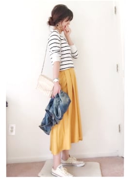 「リエディ(Re:EDIT)」｜meiさん（レディース・175cm）の春コーディネート