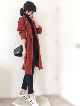 「おとなコーデ」｜「アイテム（チェスターコート）」を使った、meiさん（レディース・175cm）の秋コーディネート