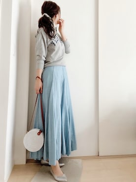 「me（ミイ）のアイテム」を使った、meiさん（レディース・175cm）の春コーディネート