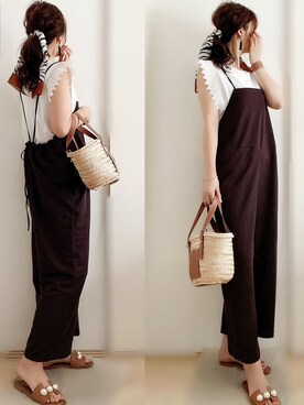 「上下GU」｜meiさん（レディース・175cm）の夏コーディネート