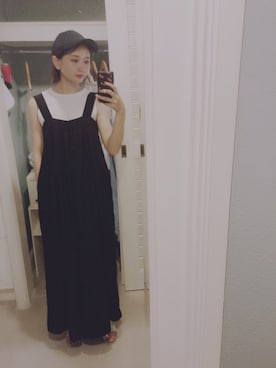 「SNIDEL（スナイデル）のアイテム（キャップ）」を使った、ピさん（レディース・161cm）の夏コーディネート