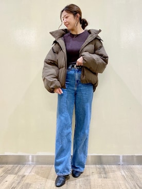 「RAG MACHINE（ラグマシーン）のアイテム（ジャケット/アウター）」を使った、miiisakichiiiさん（レディース・156cm）の秋コーディネート