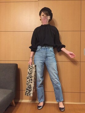 「アイテム（バレエシューズ）」を使った、akiさん（レディース・163cm）の秋コーディネート