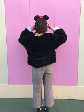 「カップル」｜「アイテム（ブルゾン）」を使った、Haruhi さん（レディース・165cm）の春コーディネート