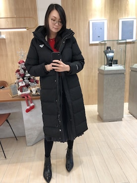 「ROXY（ロキシー）のアイテム（ジャケット/アウター）」を使った、crystalさん（レディース・176cm）の冬コーディネート