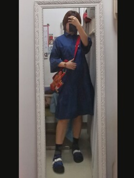 「MONKI（モンキ）のアイテム（ワンピース/ドレス）」を使った、赤赤子さん（レディース・163cm）の夏コーディネート