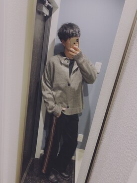 「URU（ウル）のアイテム（その他アウター）」を使った、takaさん（メンズ・180cm）の冬コーディネート