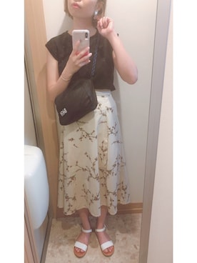 「アイテム（イヤリング）」を使った、sakupooooonさん（レディース・158cm・20代）の夏コーディネート