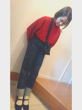 「カンフーシューズ」｜sakupooooonさん（レディース・158cm）の冬コーディネート