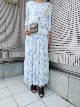 「GRL（グレイル）のアイテム（ボディバッグ/ウエストポーチ）」を使った、しいちゃんさん（レディース・169cm）の夏コーディネート