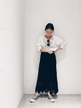 「Auntie Rosa Holiday（アンティローザホリデー）のアイテム（サングラス）」を使った、あゆさん（レディース・148cm）の春コーディネート